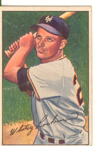 1952 Bowman #38 Whitey Lockman