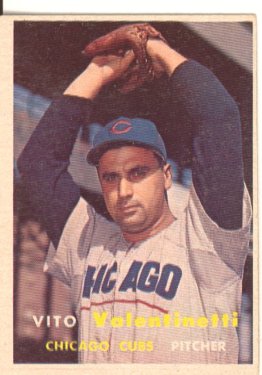 1957 Topps #74 Vito Valentinetti RC