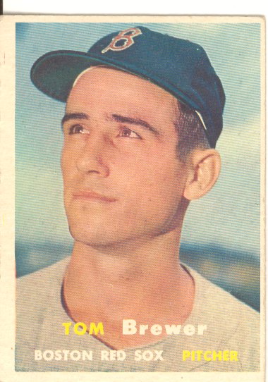 1957 Topps #112 Tom Brewer