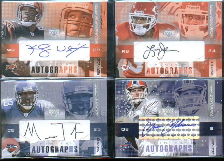 2003 Upper Deck Finite Autographs #JA Jason Johnson/205