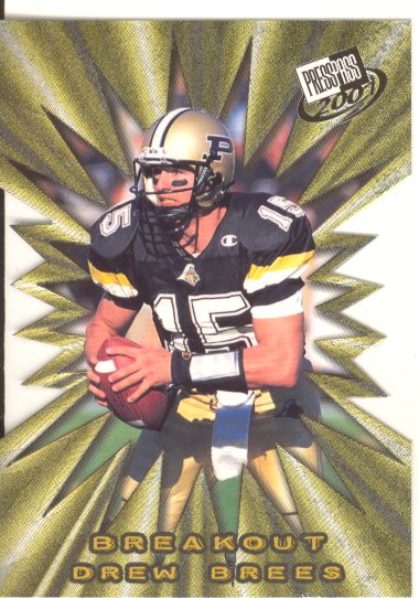 2001 Press Pass Breakout #B1 Drew Brees