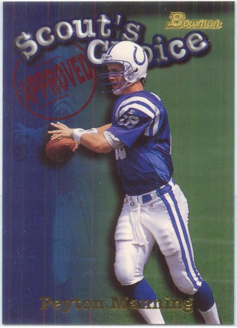1998 Bowman Scout's Choice #SC1 Peyton Manning