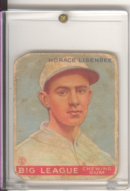 1933 Goudey #68 Horace Lisenbee RC