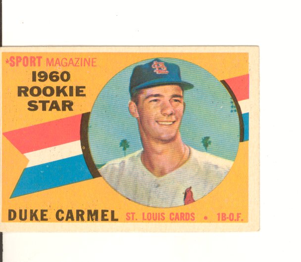 1960 Topps #120 Duke Carmel RS RC
