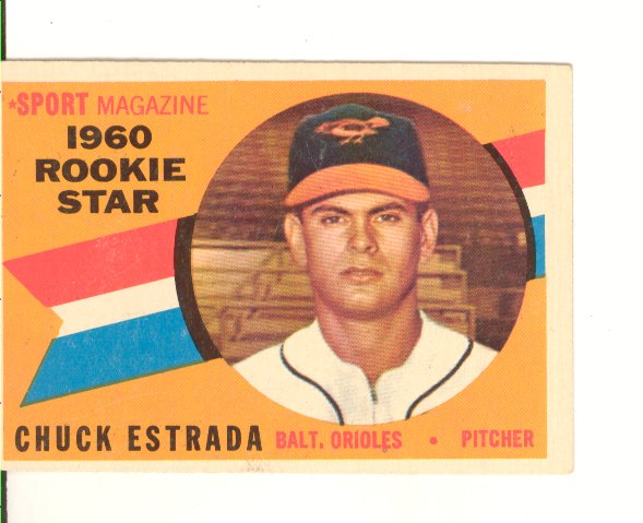 1960 Topps #126 Chuck Estrada RS RC
