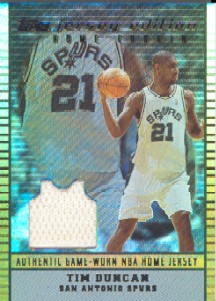 2002-03 Topps Jersey Edition Copper #JETDU Tim Duncan H