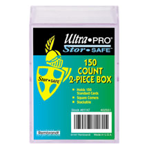 Ultra Pro 2 Piece Plastic Storage box for 150 sports or gaming cards !!