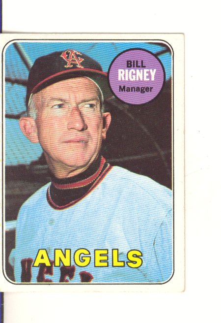 1969 Topps #182 Bill Rigney MG