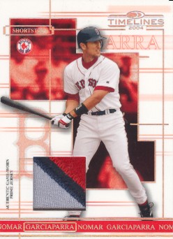 2004 Donruss Timelines Material Prime #36 Nomar Garciaparra Jsy