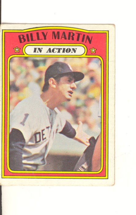 1972 Topps #34 Billy Martin IA