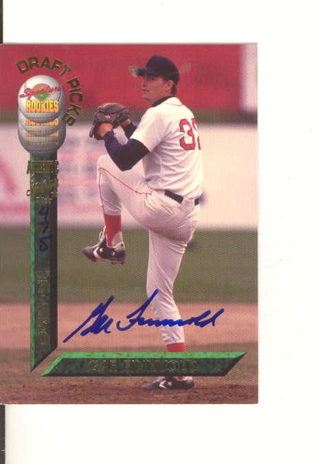 1994 Signature Rookies Draft Picks Signatures #92 Gar Finnvold
