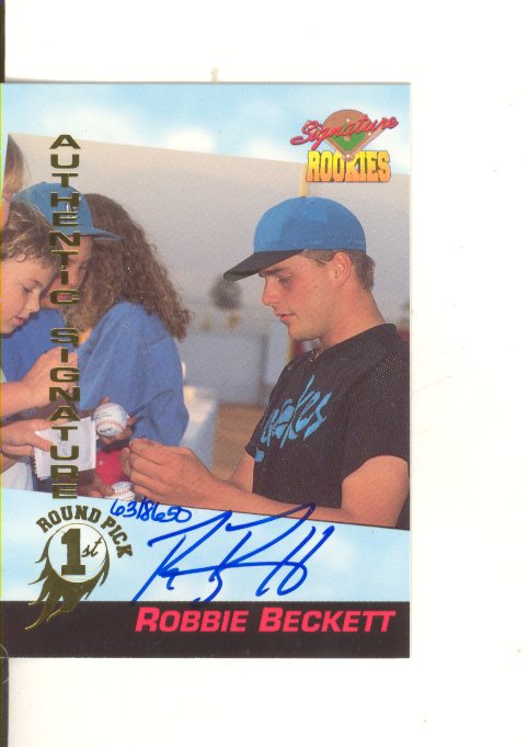 1994 Signature Rookies Signatures #23 Robbie Beckett