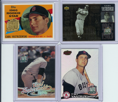 1999 All-Star FanFest Carl Yastrzemski 4 Card Set