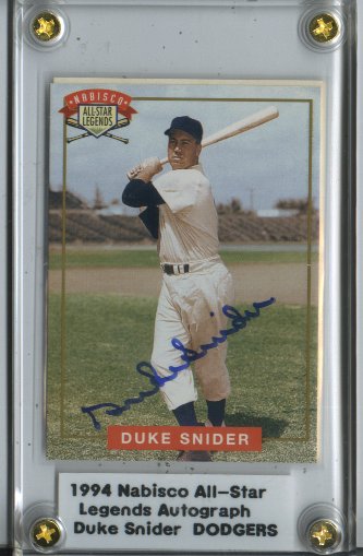 1994 Nabisco All-Star Autographs #4 Duke Snider