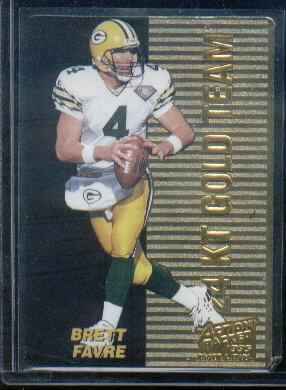 1995 Action Packed Rookies/Stars 24K Gold #2 Brett Favre