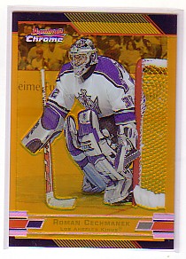 2003-04 Bowman Chrome Gold Refractors #81 Roman Cechmanek