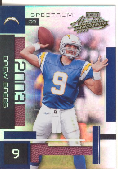 2003 Absolute Memorabilia Spectrum #46 Drew Brees