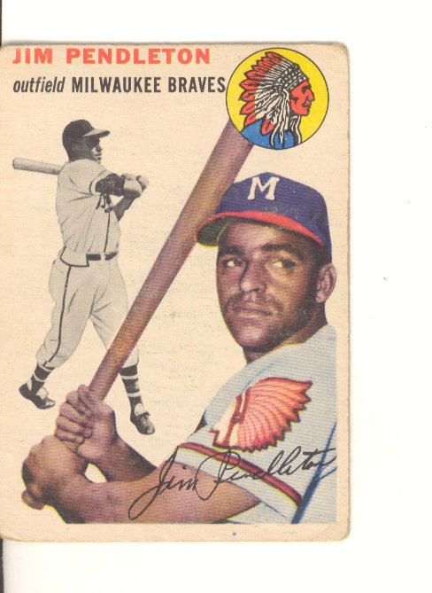 1954 Topps #165 Jim Pendleton