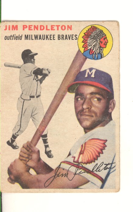 1954 Topps #165 Jim Pendleton
