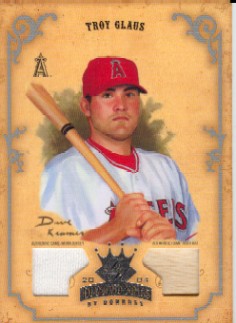2004 Diamond Kings DK Combos Silver #94 Troy Glaus Bat-Jsy/3
