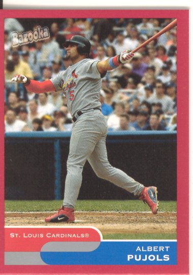 2004 Bazooka Red Chunks #50B Albert Pujols Two Hands
