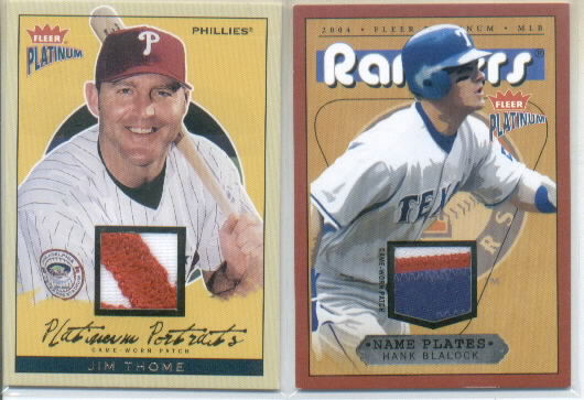 2004 Fleer Platinum Nameplates Team #HB Hank Blalock/515