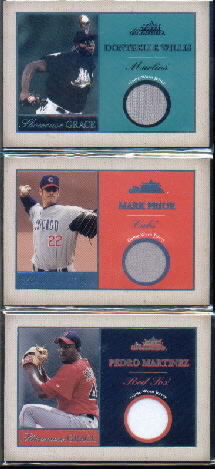 2004 Fleer Showcase Grace Game Used Reward #MPR Mark Prior Jsy/50