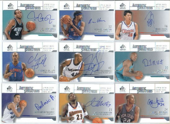 2003-04 SP Signature Edition Signatures #JS Jerry Stackhouse
