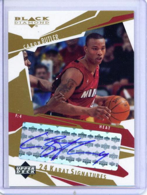 2003-04 Black Diamond 24 Karat Signatures #CB Caron Butler