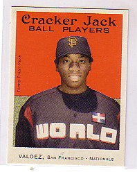 2004 Topps Cracker Jack Mini Stickers #217 Merkin Valdez