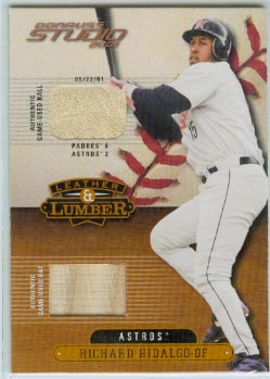 2001 Studio Leather and Lumber Combos #LL15 Richard Hidalgo