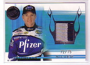2004 Press Pass Premium Hot Threads Drivers Silver #HTD6 Mark Martin