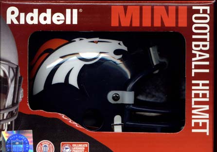 Denver Broncos Riddell Mini Helmet