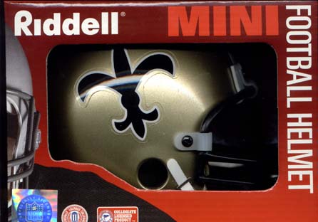 New Orleans Saints Riddell Mini Helmet