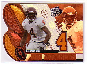 2004 Press Pass Big Numbers #BN8 DeAngelo Hall