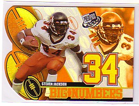 2004 Press Pass Big Numbers #BN9 Steven Jackson