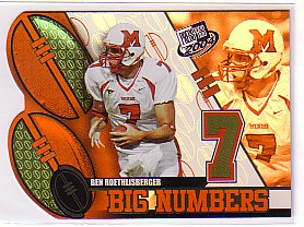 2004 Press Pass Big Numbers #BN21 Ben Roethlisberger