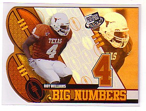 2004 Press Pass Big Numbers #BN31 Roy Williams WR