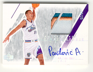 2003-04 Ultimate Collection Limited #142 Aleksandar Pavlovic JSY AU front image