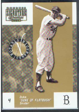 2003 Donruss Signature Notable Nicknames Decade #7 Duke Snider