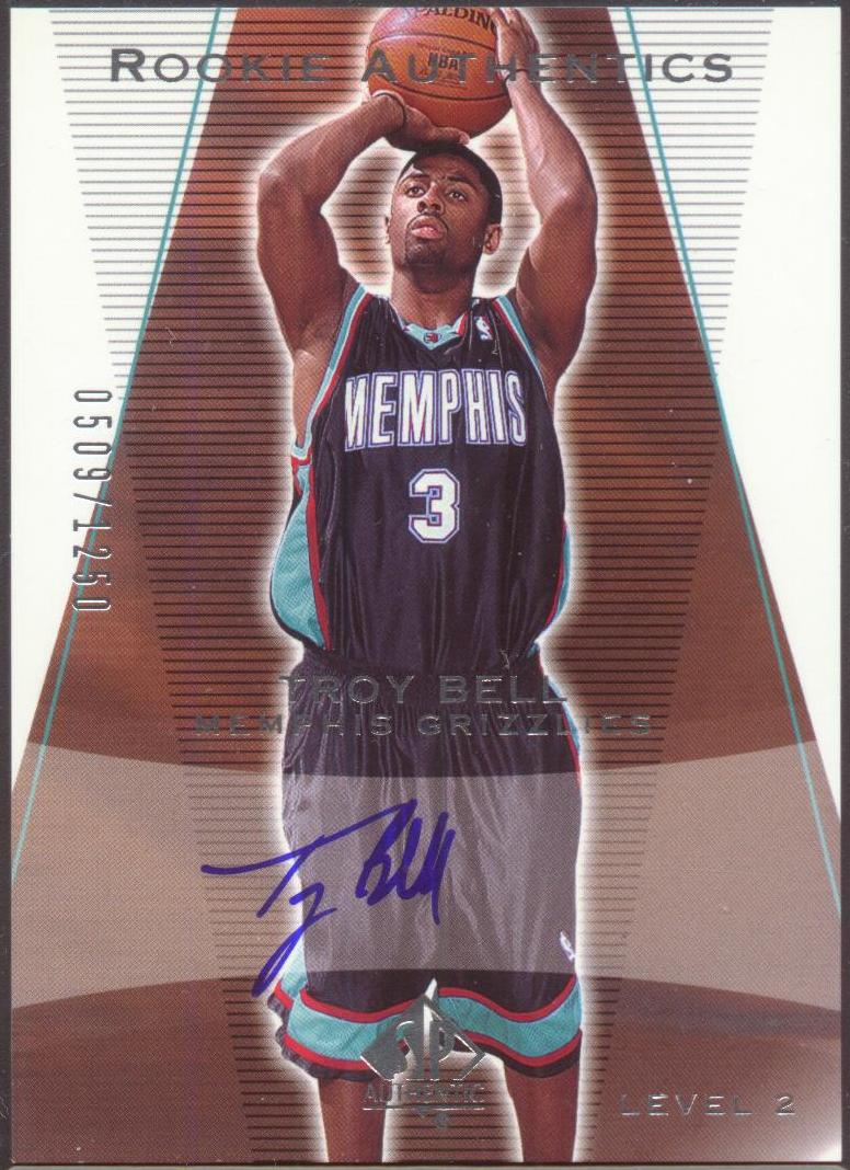 2003-04 SP Authentic #160 Troy Bell AU RC