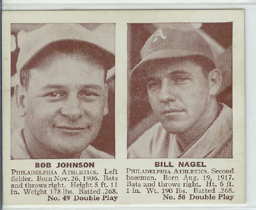 1941 Double Play #49 Bob Johnson/Bill Nagel XRC