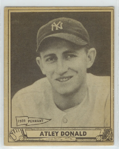 1940 Play Ball #121 Atley Donald RC