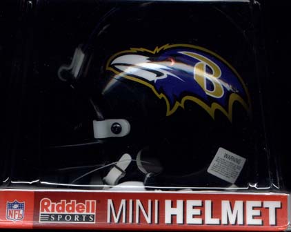 Baltimore Ravens Riddell Mini Helmet.