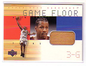 2000-01 Upper Deck Hardcourt Game Floor #AIF Allen Iverson
