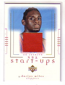 2000-01 UD Reserve NBA Start-Ups #DA Darius Miles