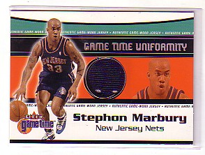 2000-01 Fleer Game Time Uniformity #9 Stephon Marbury