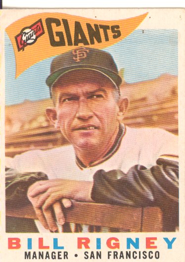 1960 Topps #225 Bill Rigney MG