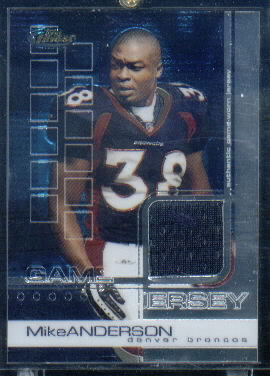 2002 Finest #74 Mike Anderson JSY/999