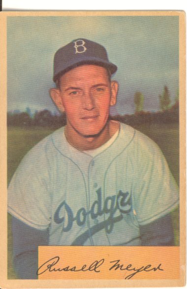 1954 Bowman #186 Russ Meyer